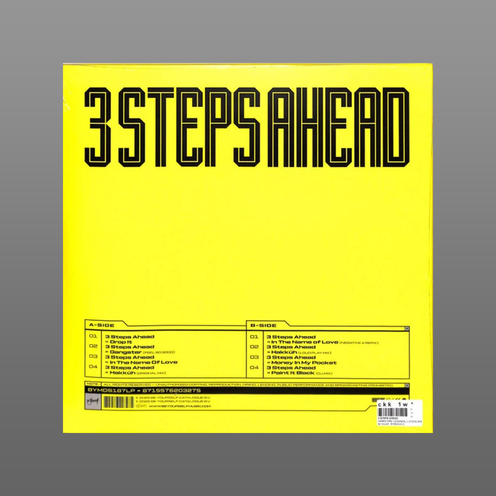 3 Steps Ahead – Hardcore Legends (Vinile Nero)