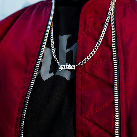 Necklace 100% Hardcore “GABBER” (Silver)