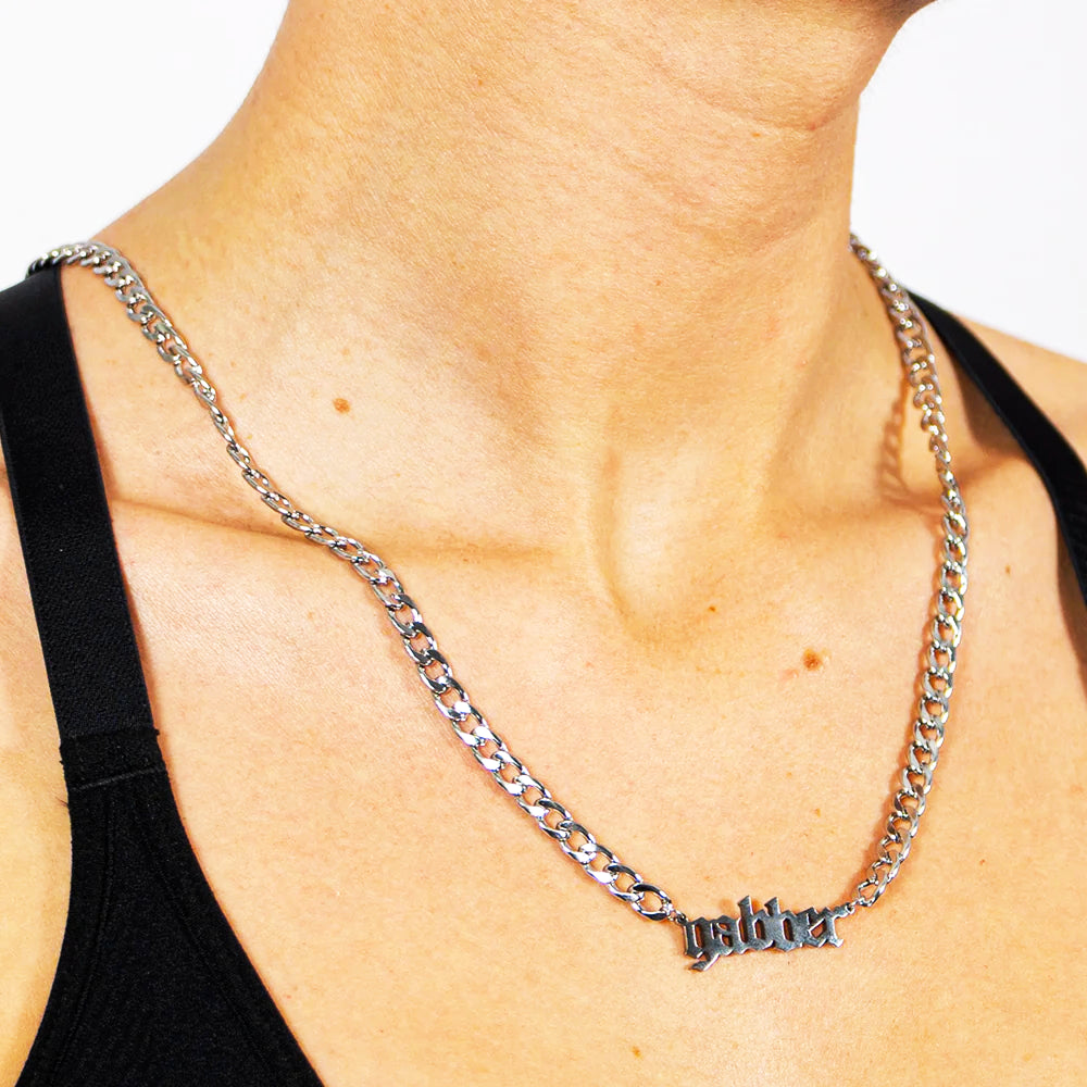 Collana 100% Hardcore “Gabber” Silver