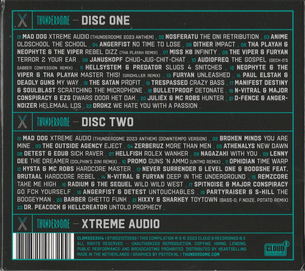 Various - Thunderdome 2023 - EXTREME AUDIO (CD) - NovitHard Store