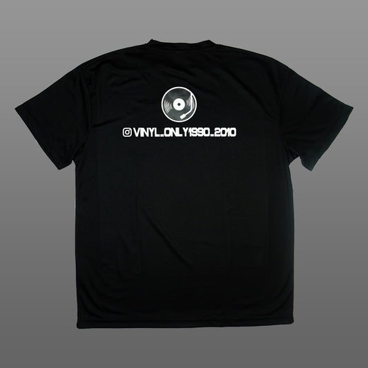 T-Shirt Vinyl Only 1990-2010 | Tessuto Tecnico (Nera)
