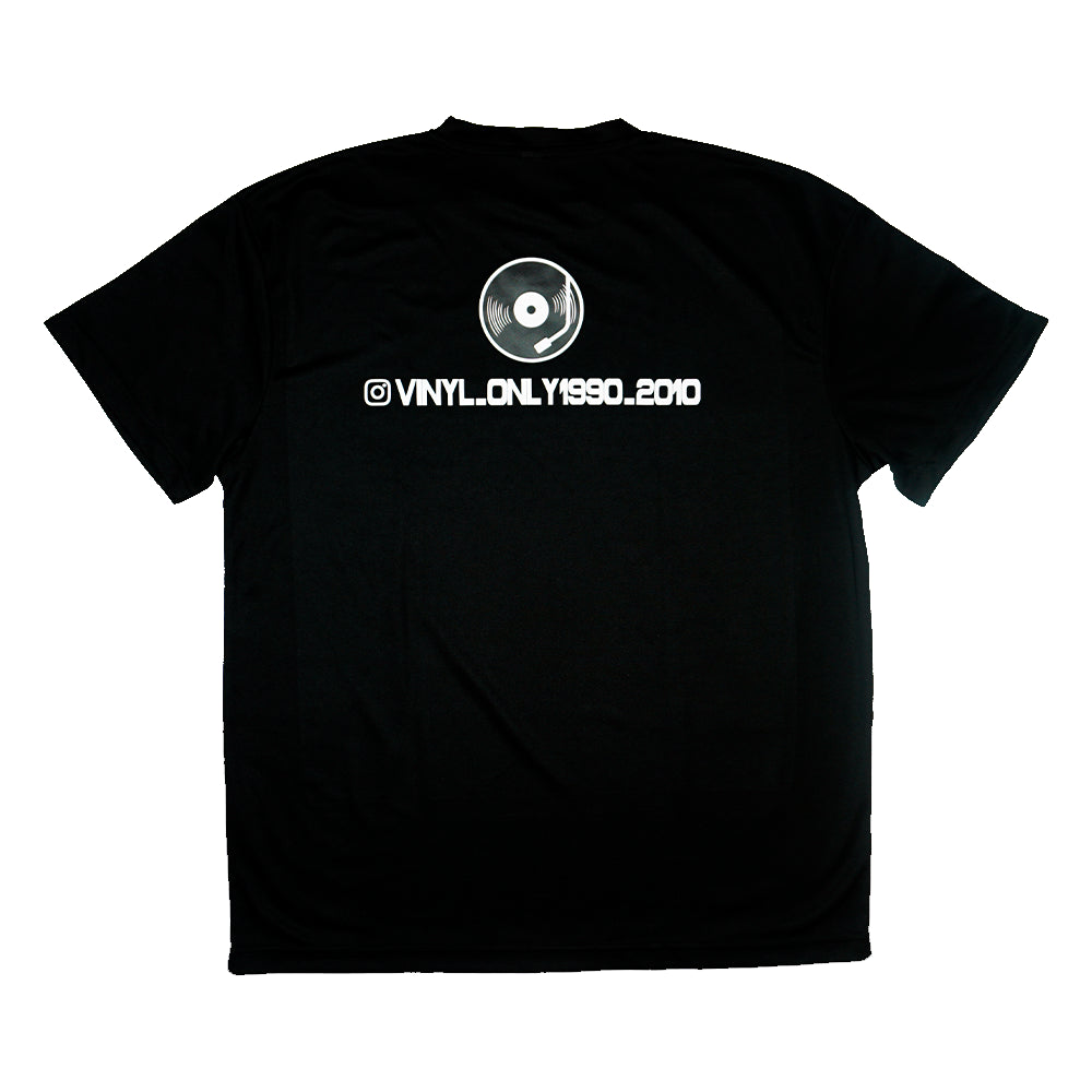 T-Shirt Vinyl Only 1990-2010 | Tessuto Tecnico (Nera)