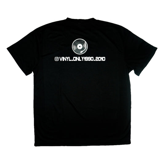 T-Shirt Vinyl Only 1990-2010 | Tessuto Tecnico (Nera)