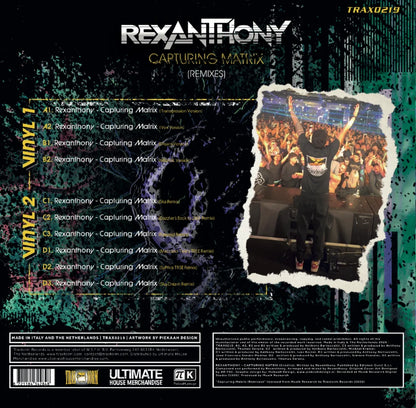 Rexanthony - Capturing Matrix (Remixes + Originals) (TRAX 0219) (2x12 Vinili + Certificato Numerato e Firmato + Slipmat)