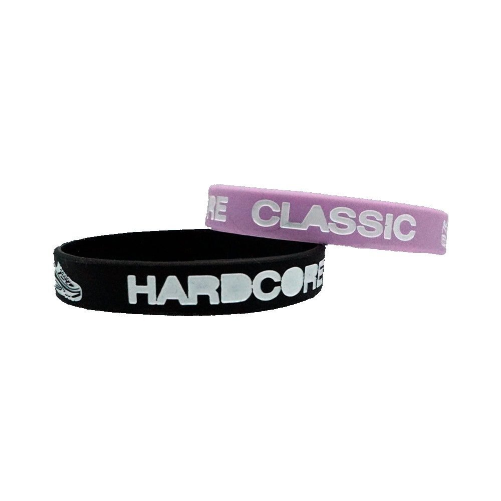 Braccialetti Hardcore Classic 2x (Lilla & Nero)