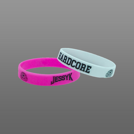 Braccialetto Jessy K 2x (Fucsia & Bianco)